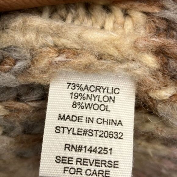 Jessica Simpson Striped Knit Cropped Women's Wool Blend Academia Sweater small - Picture 2 of 3